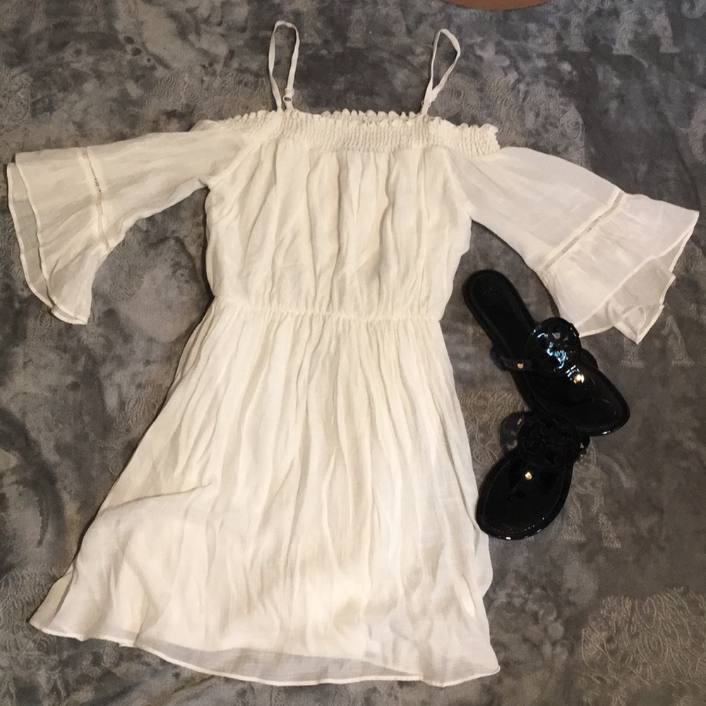White off the shoulder dress